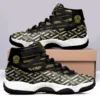 Gianni Versace Black Air Jordan 11 Sneakers Sport Fashion Luxury Shoes