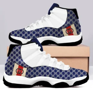 Gucci White Blue Air Jordan 11 Sport Shoes Luxury Fashion Sneakers