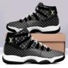 Louis Vuitton Air Jordan 11 Black Monogram Sneakers Sport Fashion Shoes Luxury