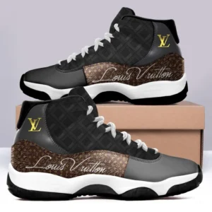 Louis Vuitton Black Brown Air Jordan 11 Sport Sneakers Luxury Shoes Fashion