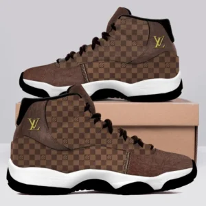 Louis Vuitton Brown Air Jordan 11 Luxury Fashion Shoes Sport Sneakers