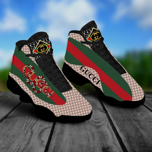 Gucci Snake Air Jordan 13 Shoes Luxury Fashion Trending Sneakers