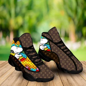 Louis Vuitton Snoopy Dog LV Disney Air Jordan 13 Shoes Luxury Fashion Sneakers Trending