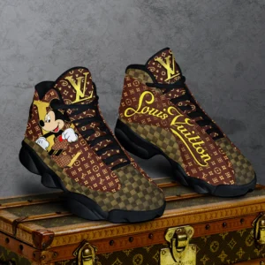 Louis Vuitton Mickey Mouse LV Disney Air Jordan 13 Shoes Fashion Trending Sneakers Luxury