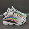 Louis Vuitton LV Rainbow Air Jordan 13 Luxury Sneakers Fashion Shoes Trending