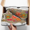 Gucci Flower Air Jordan 13 Luxury Trending Fashion Sneakers Shoes