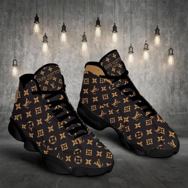 Louis Vuitton LV Retro Brown Air Jordan 13 Luxury Shoes Sneakers Trending Fashion