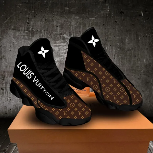 Louis Vuitton Black Air Jordan 13 Fashion Trending Shoes Sneakers Luxury