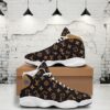 LV Louis Vuitton Brown Air Jordan 13 Luxury Fashion Shoes Trending Sneakers