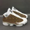 LV Monogram Louis Vuitton  Air Jordan 13 Fashion Shoes Luxury Sneakers Trending