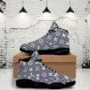 LV Grey Louis Vuitton  Air Jordan 13 Trending Luxury Sneakers Fashion Shoes