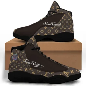 New Louis Vuitton LV Brown  Air Jordan 13 Luxury Fashion Shoes Trending Sneakers