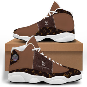 Louis Vuitton Brown Air Jordan 13 Sneakers Trending Luxury Shoes Fashion