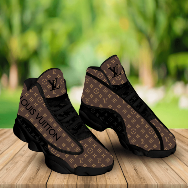 Louis Vuitton Brown Air Jordan 13 Fashion Sneakers Trending Shoes Luxury