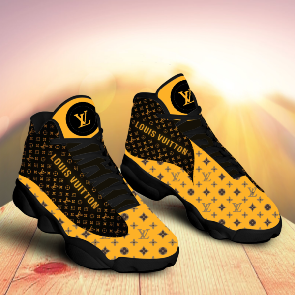 Louis Vuitton Yellow Brown Air Jordan 13 Trending Shoes Sneakers Fashion Luxury