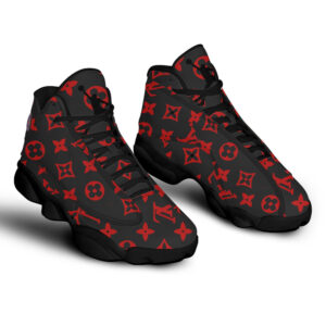 Louis Vuitton Paris Red Air Jordan 13 Fashion Luxury Sneakers Shoes Trending