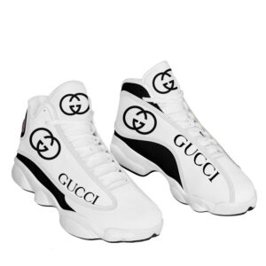 Gucci White Air Jordan 13 Fashion Shoes Trending Sneakers Luxury