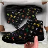 Retro Louis Vuitton Black LV Air Jordan 13 Fashion Sneakers Trending Luxury Shoes