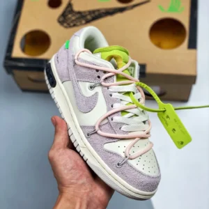 Off-White x Nike Dunk Low 12 of 50 Purple Sail For Sale