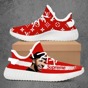 Louis Vuitton Supreme Drake Luxury Brand Premium Red Yeezy Sneaker