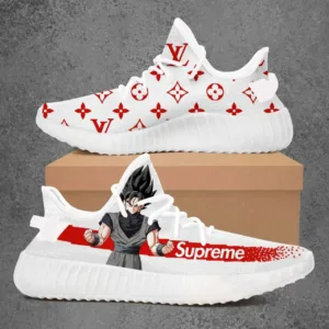 Louis Vuitton Supreme Dragon Ball Black Goku Luxury Brand Premium Yeezy Sneaker