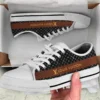 Louis Vuitton Brown Logo White Low Top Canvas Shoes Luxury Brand