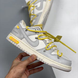 Off-White x Nike Dunk Low 29 of 50 Grey Sail For Sale