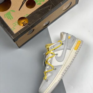 Off-White x Nike Dunk Low 29 of 50 Grey Sail For Sale