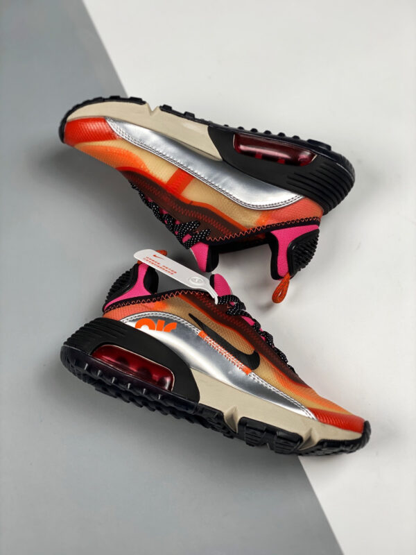 3M x Nike Air Max 2090 Orange Pink Metallic Silver On Sale