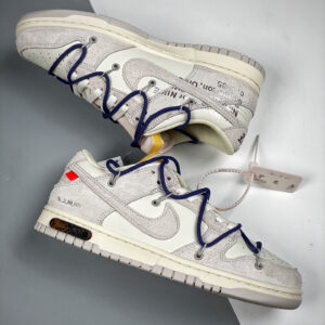 Off-White x Nike Dunk Low 18 of 50 Sail Grey For Sale