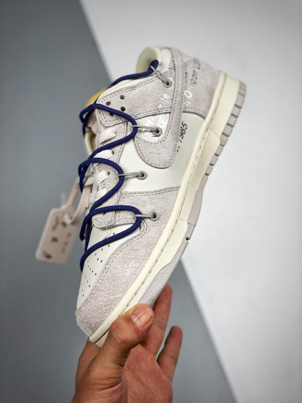 Off-White x Nike Dunk Low 18 of 50 Sail Grey For Sale