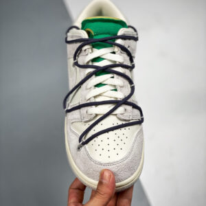 Off-White x Nike Dunk Low 20 of 50 Grey Sail Green For Sale