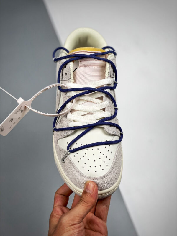 Off-White x Nike Dunk Low 18 of 50 Sail Grey For Sale