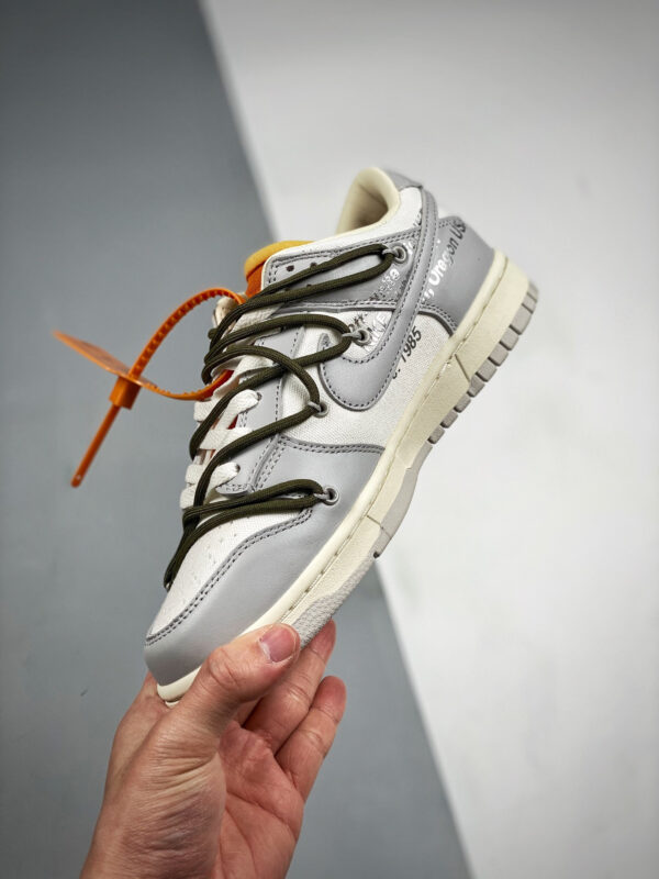 Off-White x Nike Dunk Low 9 of 50 Sail Neutral Grey For Sale