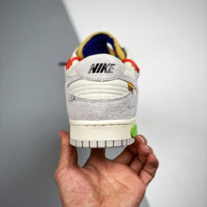 Off-White x Nike Dunk Low 13 of 50 Sail Grey Habanero Red For Sale