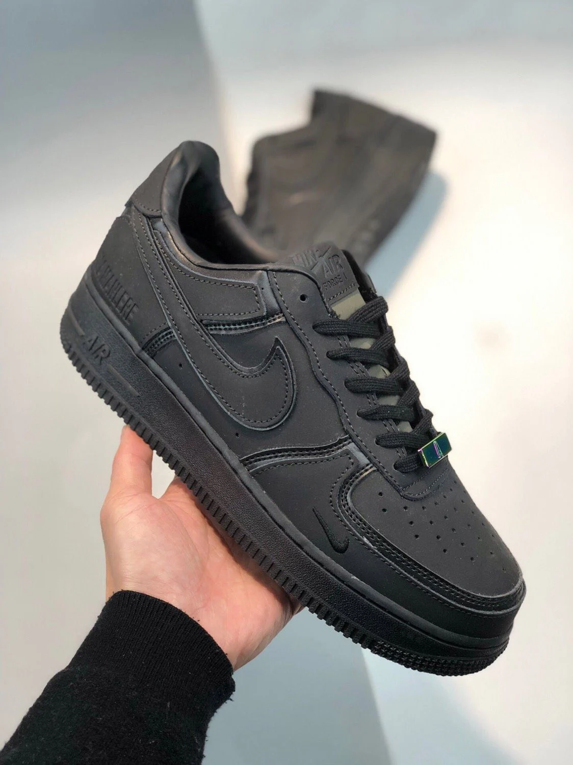 A Ma Maniere x Nike Air Force 1 Low Black Dark Grey-Wolf Grey For Sale