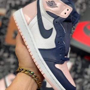 Air Jordan 1 High OG Bubble Gum Atmosphere White-Laser Pink-Obsidian For Sale