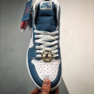 Air Jordan 1 High OG Denim White Worn Blue-Metallic Gold DM9036-104 For Sale