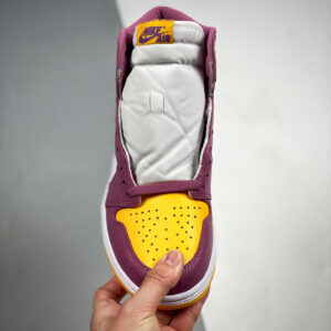 Air Jordan 1 High OG Brotherhood University Gold Light Bordeaux-White For Sale