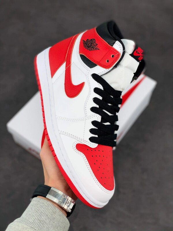 Air Jordan 1 High OG Heritage White University Red-Black For Sale