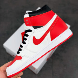 Air Jordan 1 High OG Heritage White University Red-Black For Sale