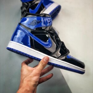 Air Jordan 1 High OG Leather Patent Royal For Sale