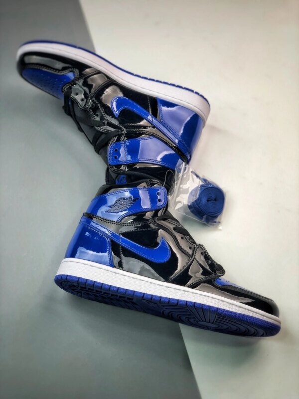 Air Jordan 1 High OG Leather Patent Royal For Sale