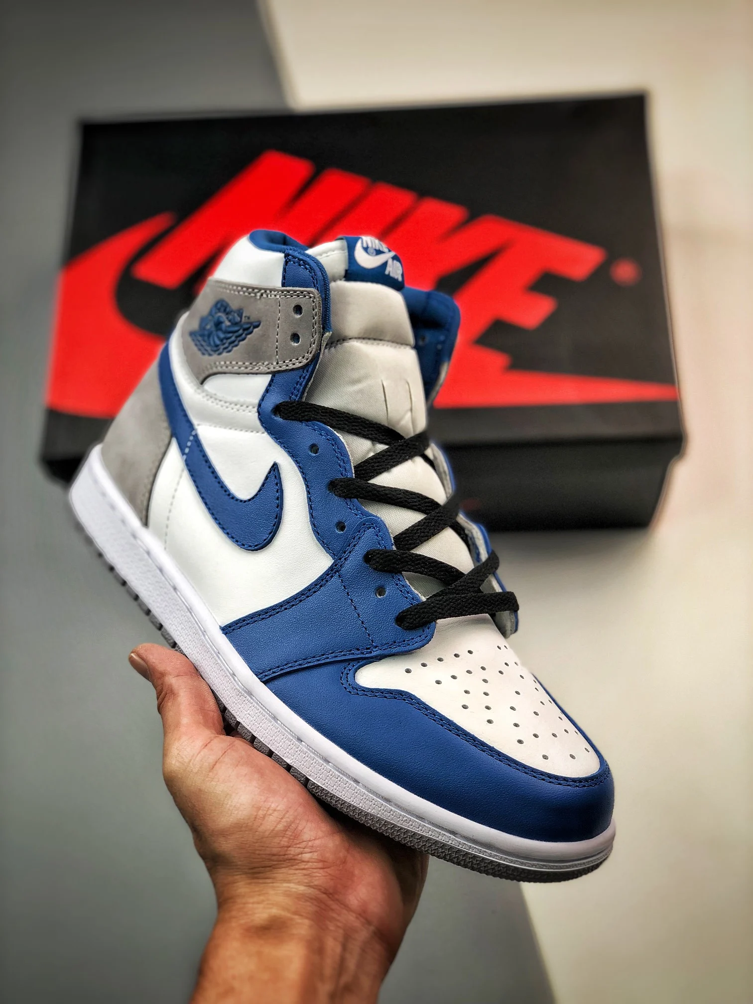 Air Jordan 1 High OG True Blue White-Cement Grey DZ5485-410 For Sale