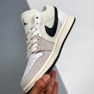 Air Jordan 1 Low Astrograbber White Sail Black For Sale