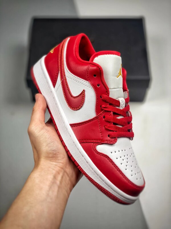 Air Jordan 1 Low Cardinal Red White 553558-607 For Sale