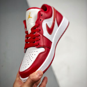 Air Jordan 1 Low Cardinal Red White 553558-607 For Sale