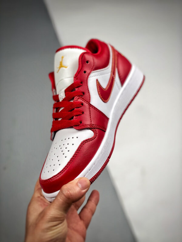 Air Jordan 1 Low Cardinal Red White 553558-607 For Sale