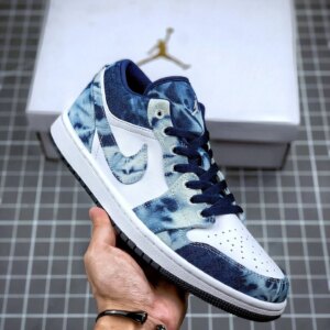 Air Jordan 1 Low Washed Denim CZ8455-100 For Sale