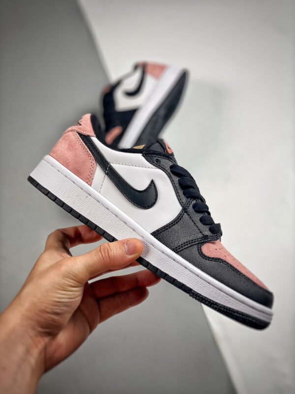 Air Jordan 1 Low Black Bleached Coral-White-Grey Fog CZ0790-061 For Sale